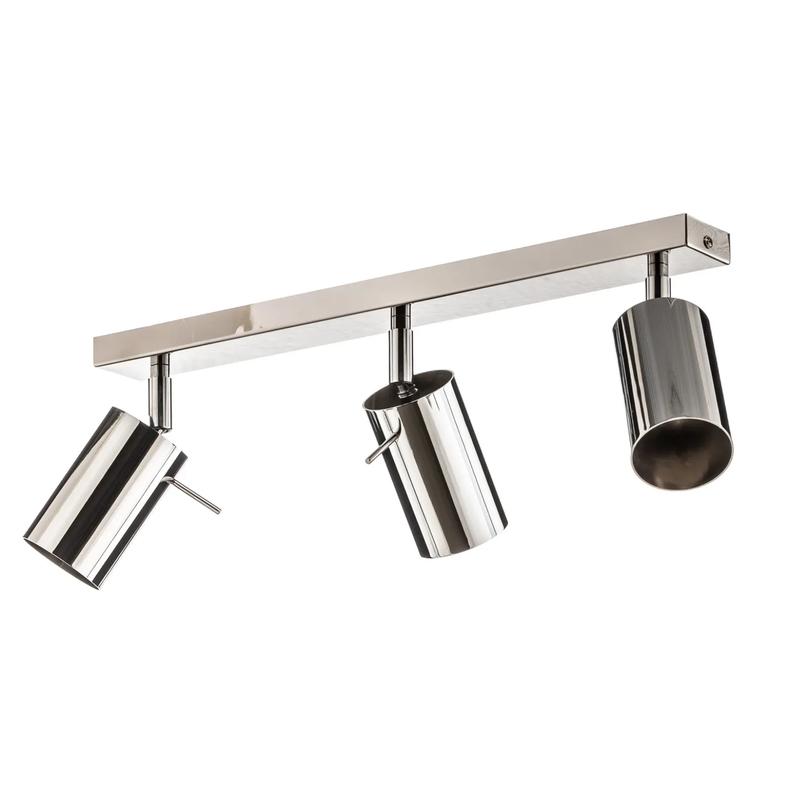 Downlight redondo, cromado, 3 luces lineales