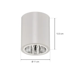Downlight redondo en blanco, Ø 11 cm