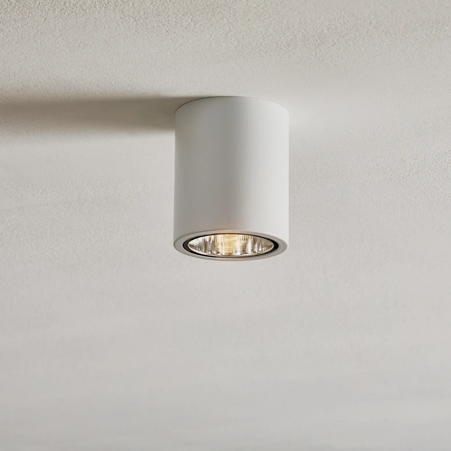 Downlight redondo en blanco, Ø 11 cm
