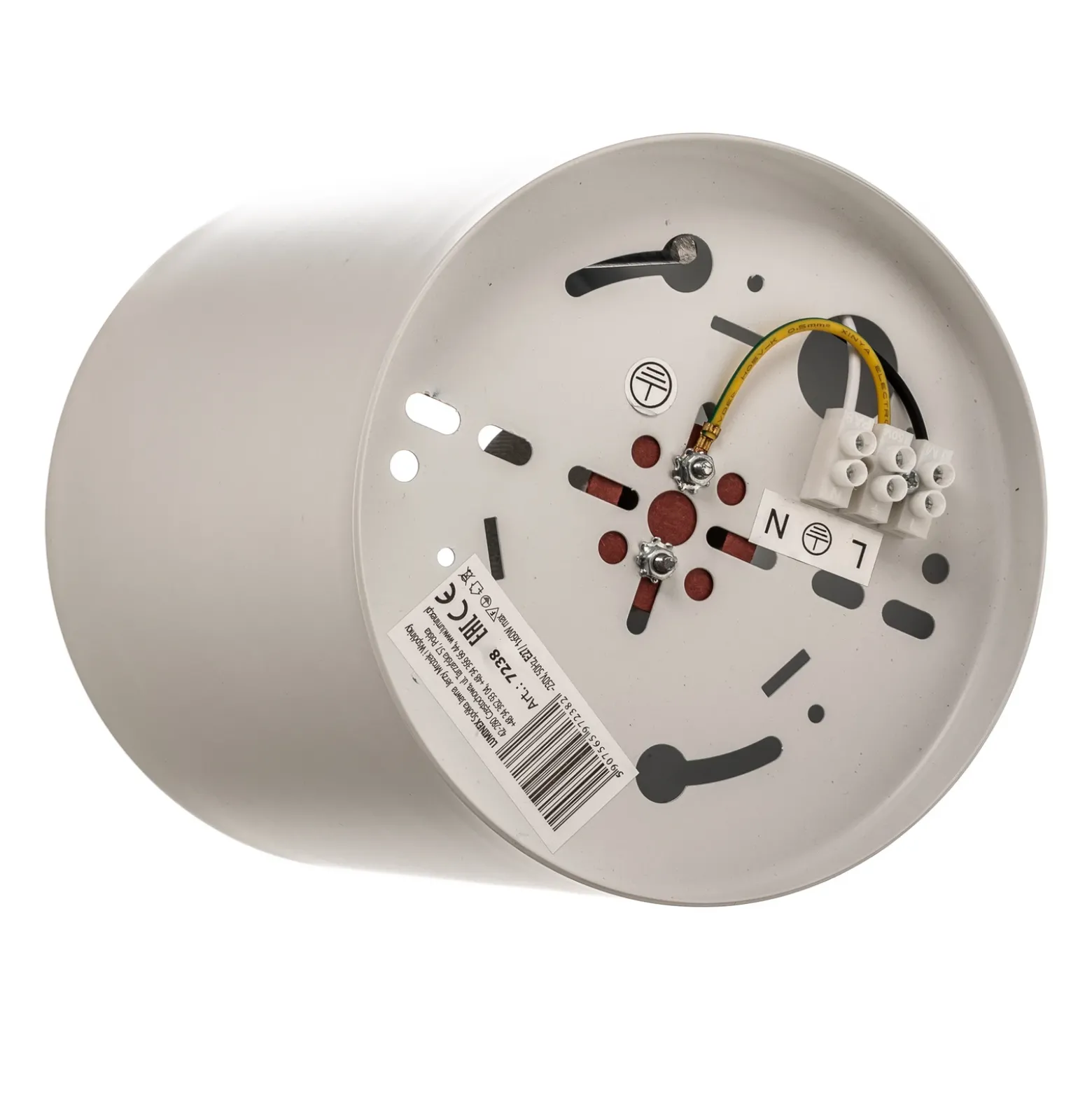 Downlight redondo en blanco, Ø 13,3 cm