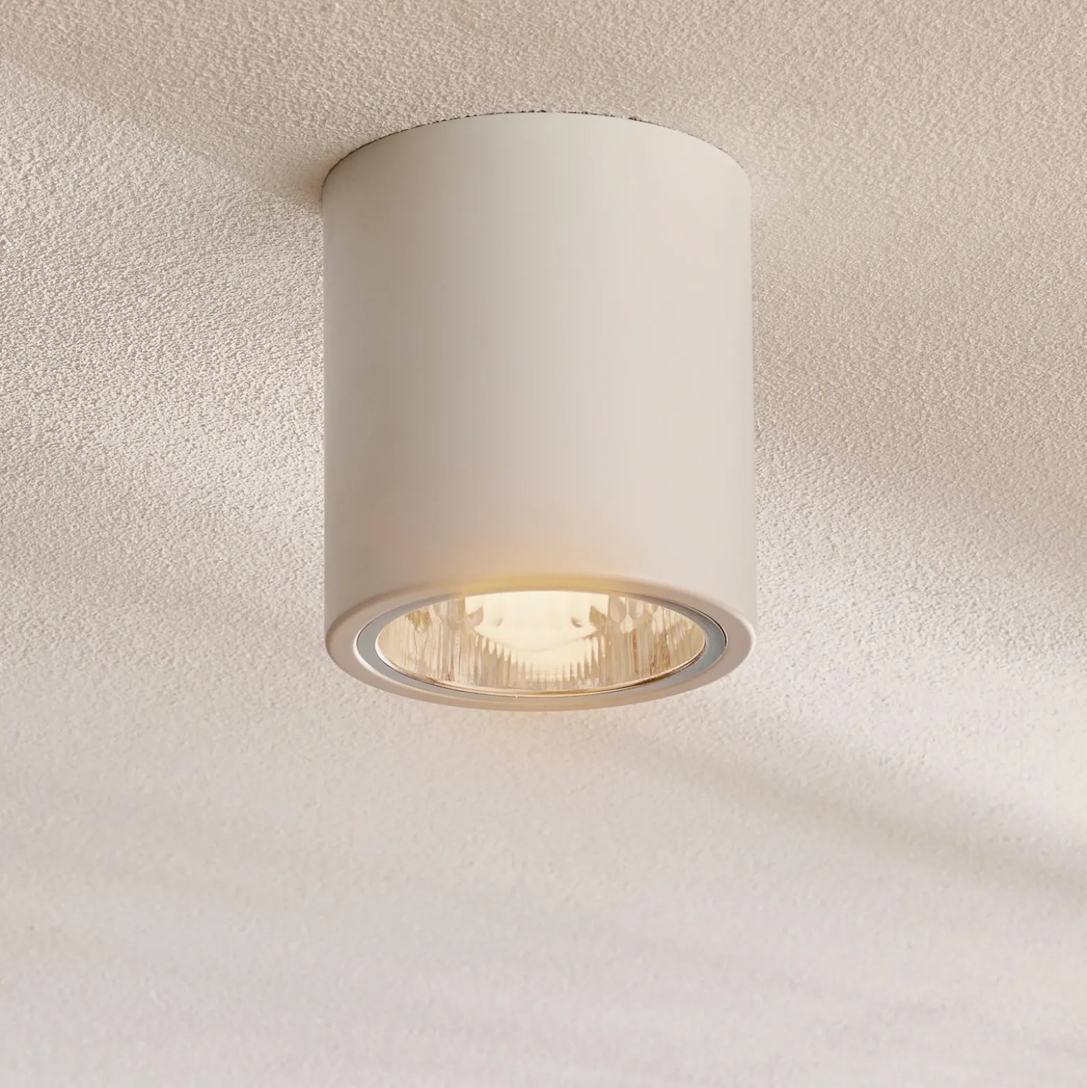 Downlight redondo en blanco, Ø 13,3 cm