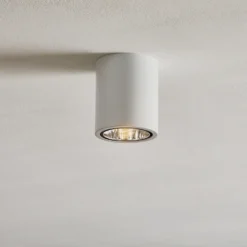 Downlight redondo en blanco, Ø 11 cm