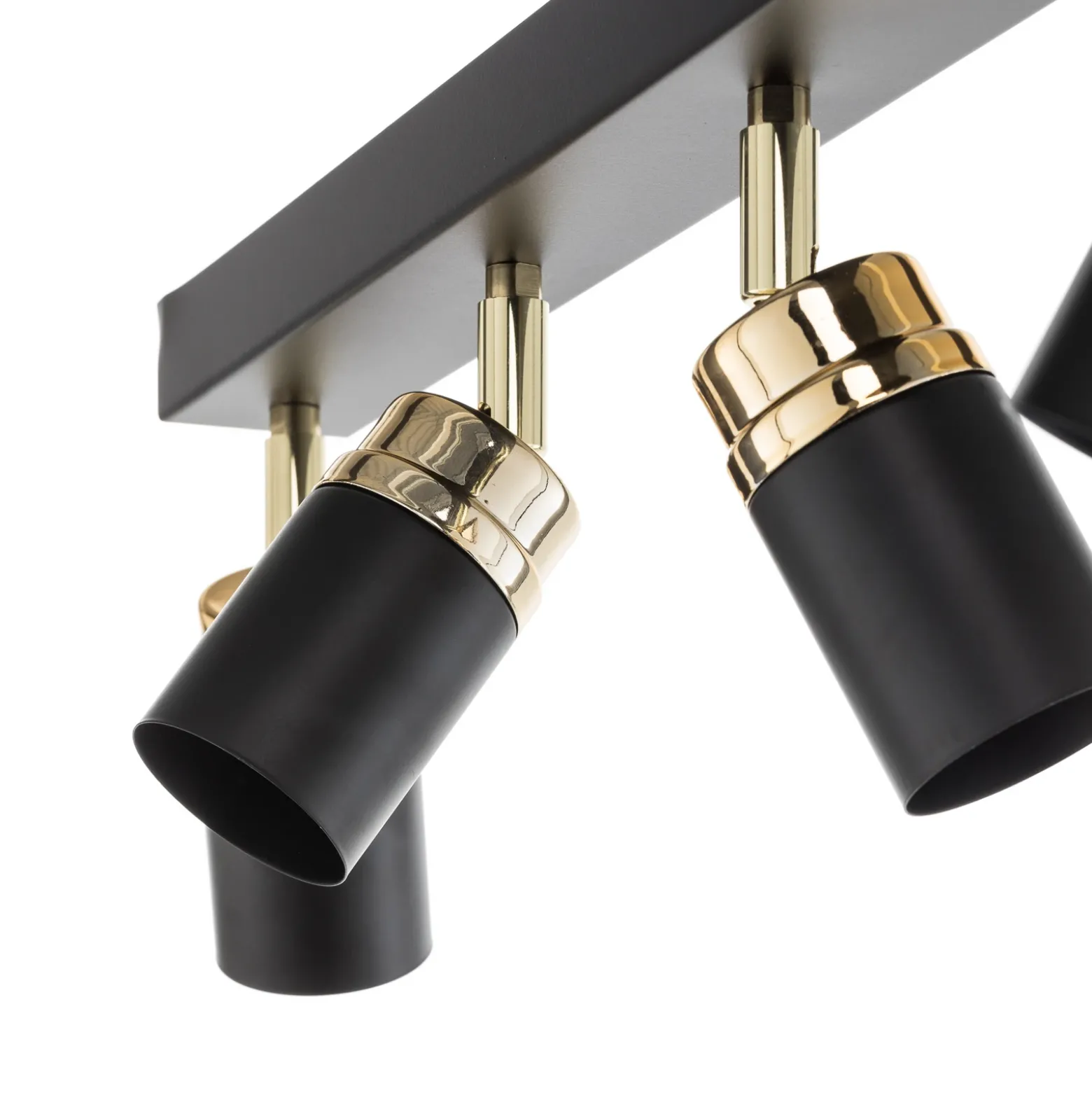 Downlight Reno, 6 luces, negro/dorado