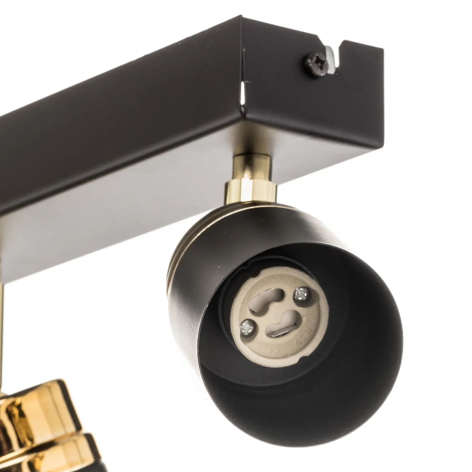 Downlight Reno, 6 luces, negro/dorado