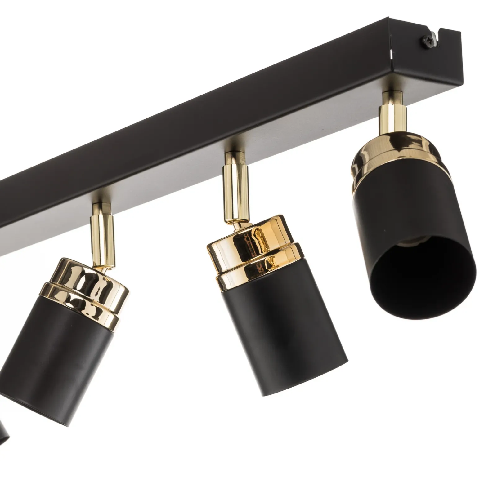 Downlight Reno, 6 luces, negro/dorado