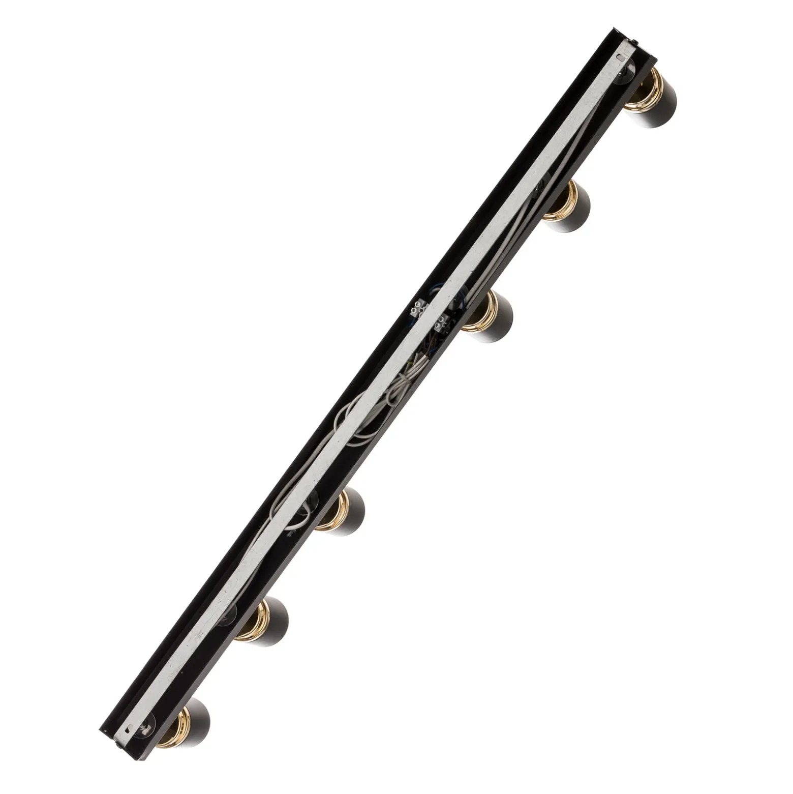 Downlight Reno, 6 luces, negro/dorado