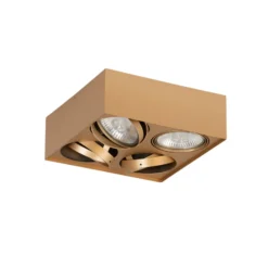 Downlight Riesta, dorado, 4 luces