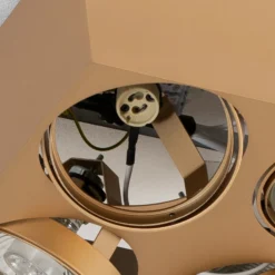 Downlight Riesta, dorado, 4 luces