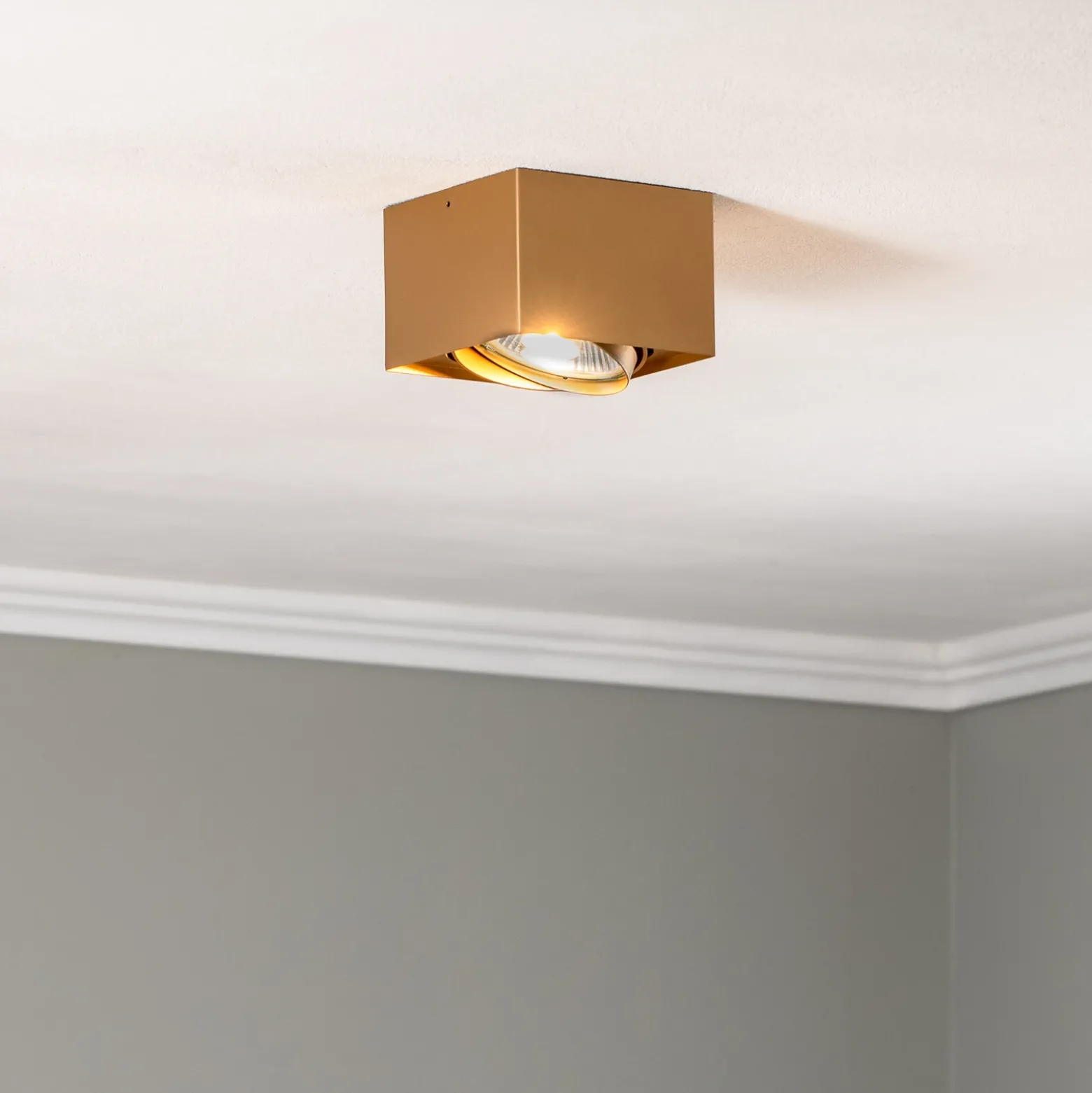 Downlight Riesta, dorado, 1 luz