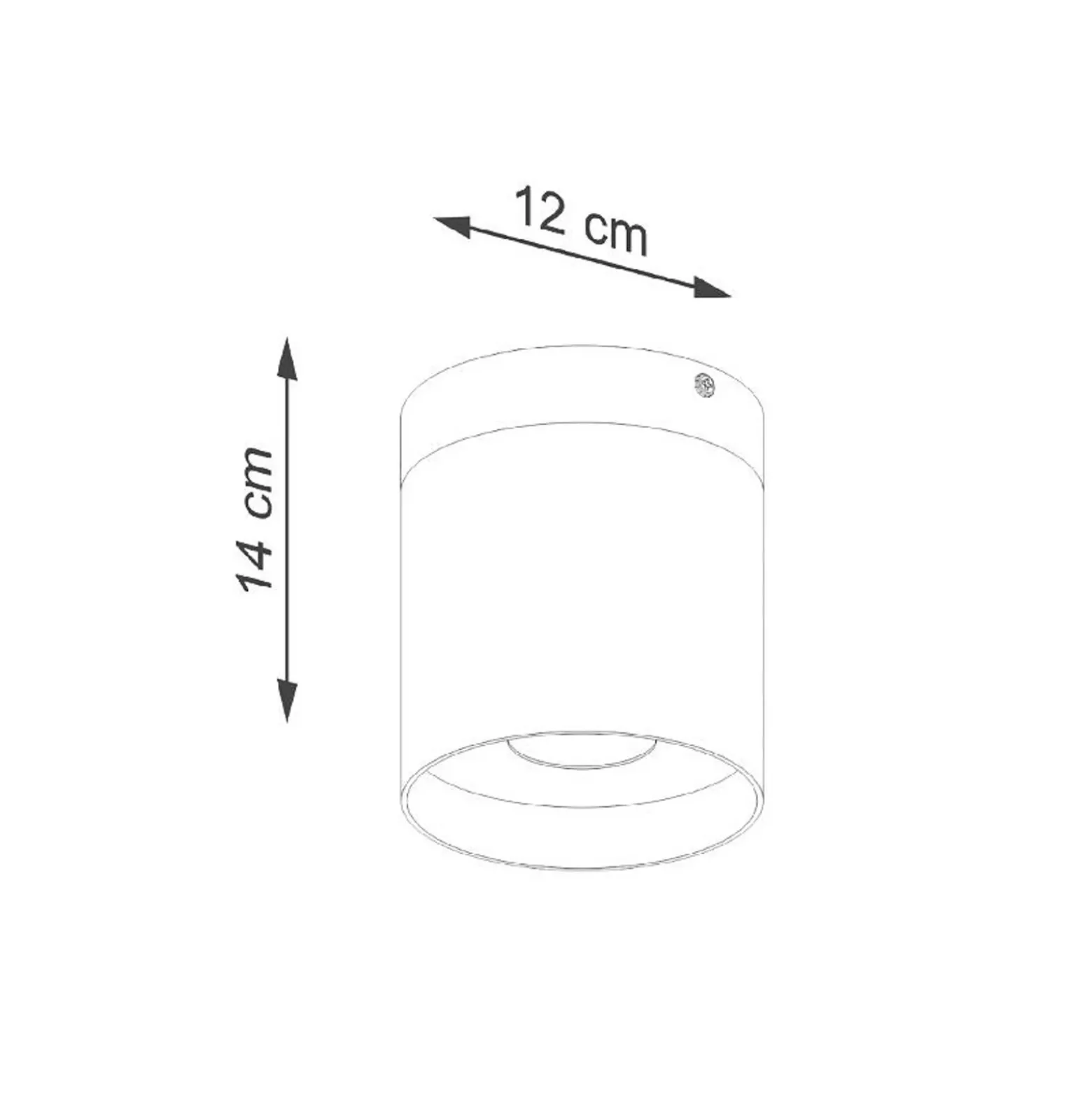 Downlight Rif, blanco, Ø 12 cm, madera, aluminio