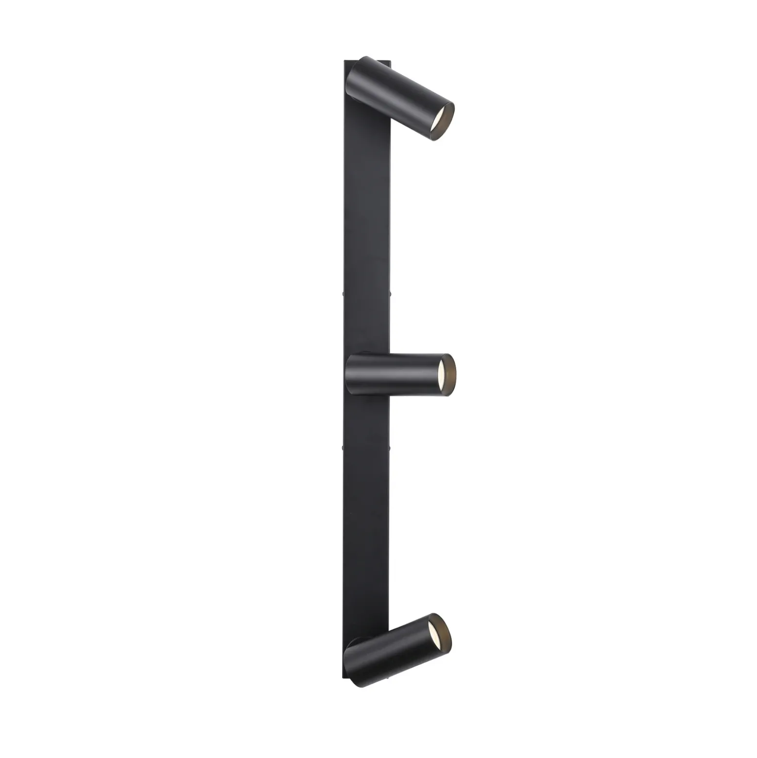 Downlight RIK, negro, 3 luces, 89 cm, metal, GU10-LED