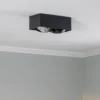Downlight Ronda, 2 luces, negro