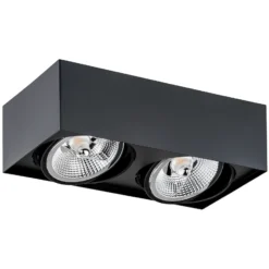 Downlight Ronda, 2 luces, negro