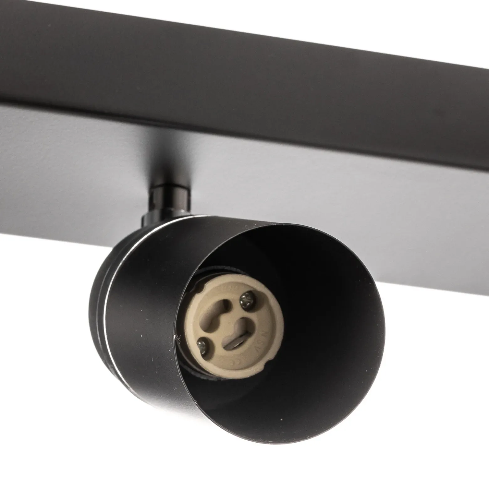 Downlight Rondo negro/cromo, acero inoxidable, 8 luces.