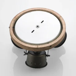 Downlight Rubinjo de Lindby, Ø 31 cm, 3 luces, madera, GU10