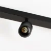 Downlight Sado negro acero ajustable 3 luces largo