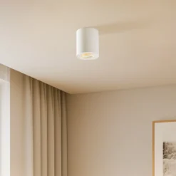 Downlight SET, blanco, metal, 12 cm de altura, orientables, GU10