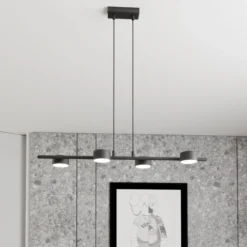Downlight Sora, longitud 80 cm, metal, 4 luces.