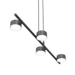 Downlight Sora, longitud 80 cm, metal, 4 luces.