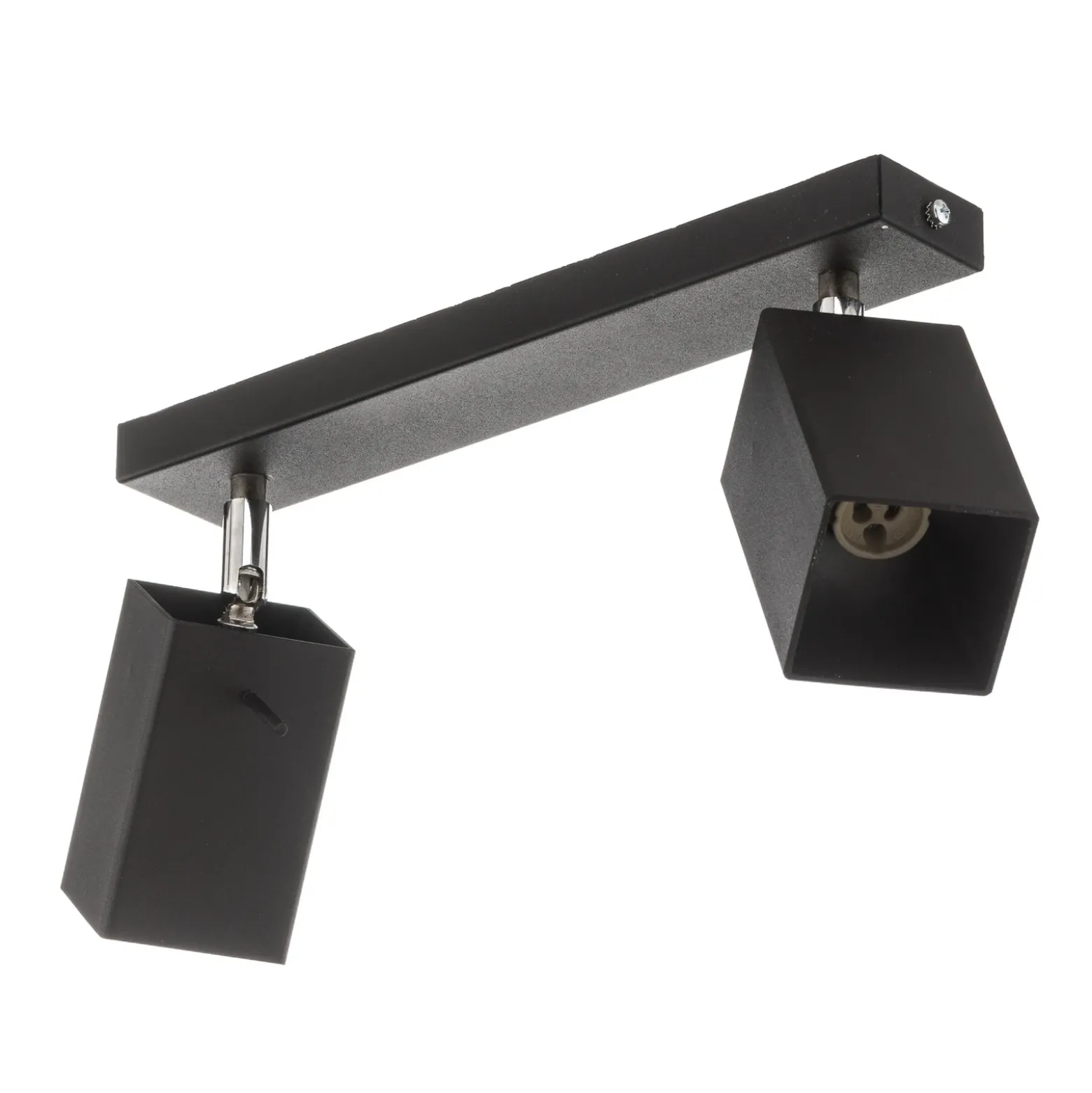 Downlight Square, negro, 2 luces
