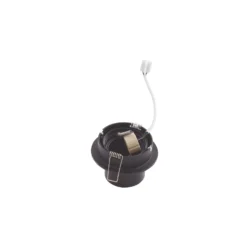 Downlight Thorid de Lindby, Ø 9 cm, negro, metal, GU10