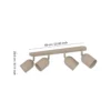 Downlight Tilston, beige, longitud 58 cm, 4 luces, acero