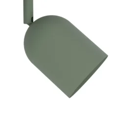 Downlight Tilston, verde oscuro, Ø 25 cm, 3 luces, acero