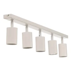 Downlight Zoom, 5 luces, blanco