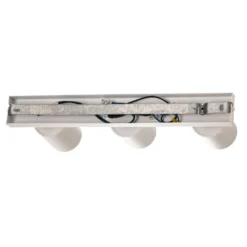 Downlight Zoom, 3 luces, blanco, metal, GU10