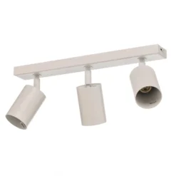 Downlight Zoom, 3 luces, blanco, metal, GU10