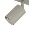 Downlight Zoom, 3 luces, gris-beige, acero, GU10