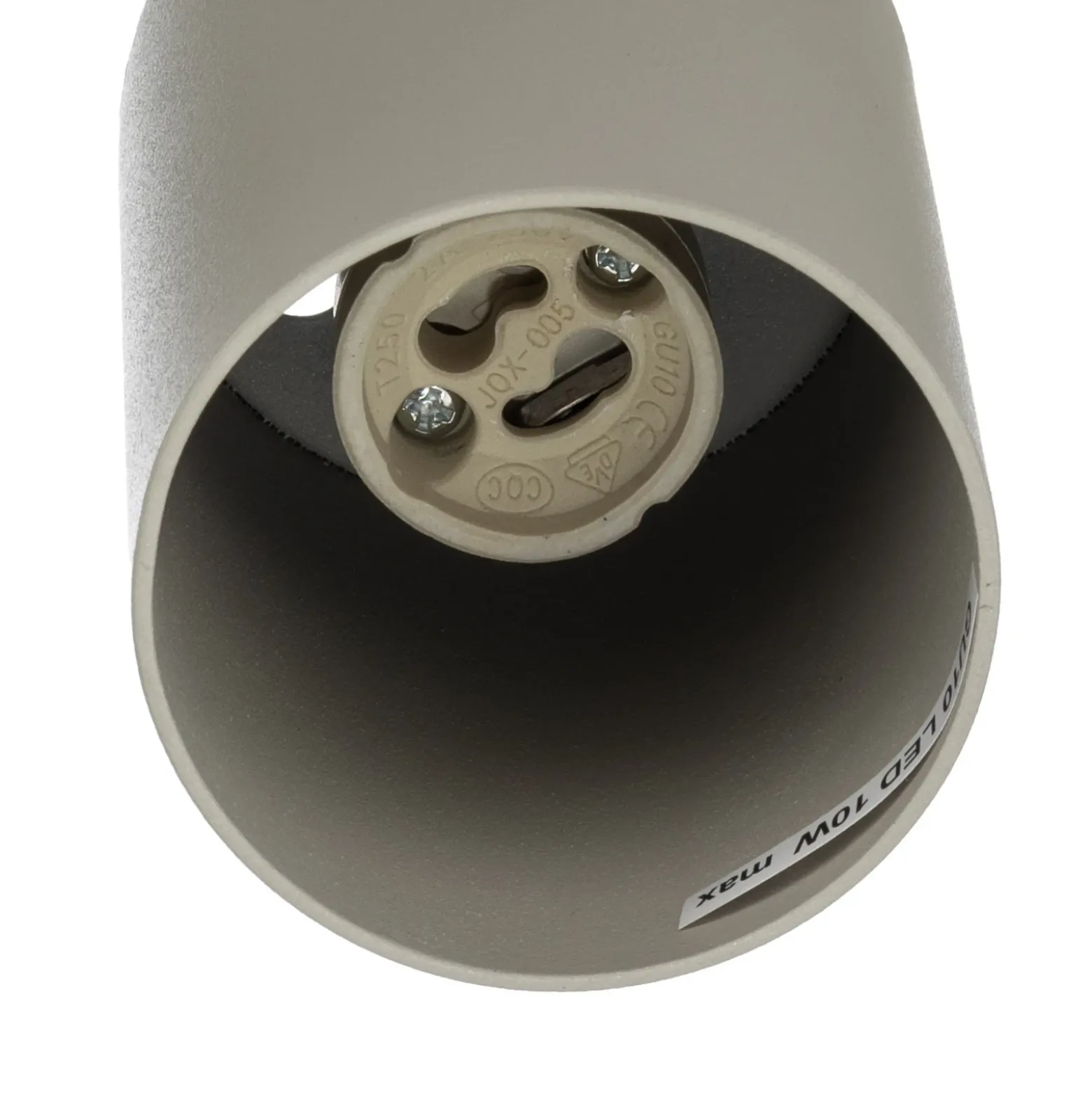 Downlight Zoom, 4 luces, gris-beige, acero, GU10