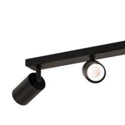 Downlight Zoom, 4 luces, negro