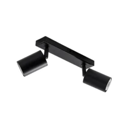 Downlight Zoom, 2 luces, negro