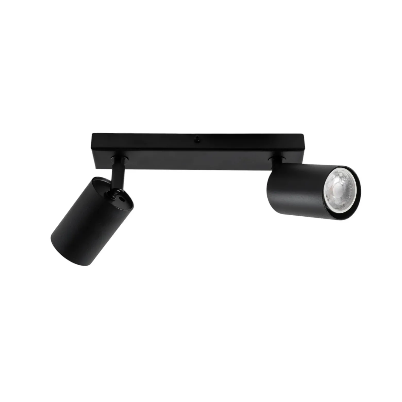 Downlight Zoom, 2 luces, negro