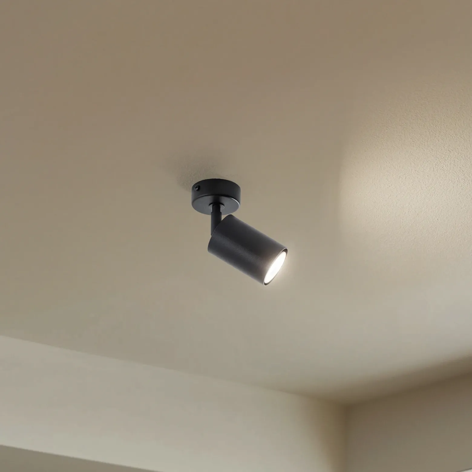 Downlight Zoom, 1 luz, negro