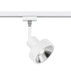 DUOline 780701 foco de riel, Ø 11 cm, blanco, 2 fases, GU10