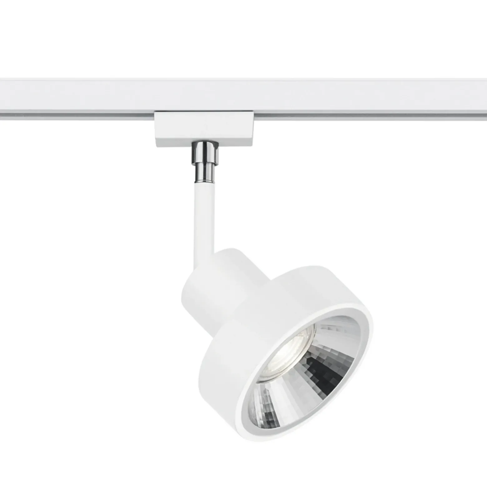 DUOline 780701 foco de riel, Ø 11 cm, blanco, 2 fases, GU10