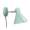 Dyberg Larsen aplique de pared Sleep, verde menta, Ø 15 cm, acero