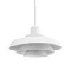 Dyberg Larsen DL30 lámpara colgante Ø 30 cm blanco