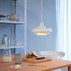 Dyberg Larsen DL30 lámpara colgante Ø 30 cm blanco