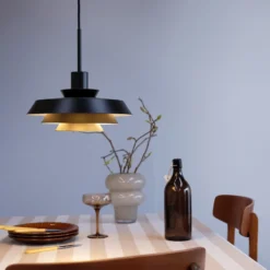 Dyberg Larsen DL30 lámpara colgante Ø 30 cm, negro