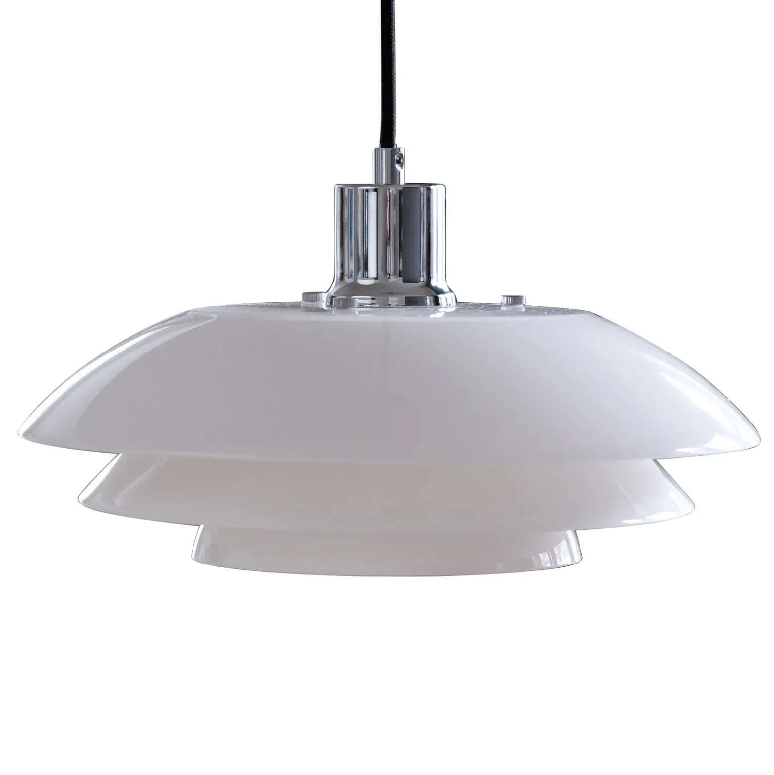 Dyberg Larsen DL31 lámpara colgante vidrio cromo