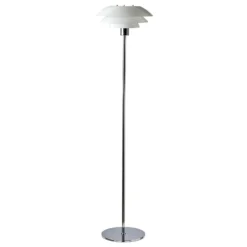 Dyberg Larsen DL31 lámpara de pie vidrio cromo