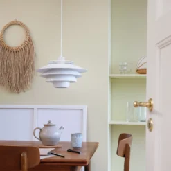 Dyberg Larsen Ejka lámpara colgante, blanco