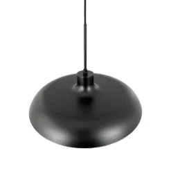 Dyberg Larsen lámpara colgante Ava, negro, metal, Ø 44 cm