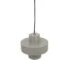 Dyberg Larsen lámpara colgante Stoke, gris, Ø 20 cm, metal