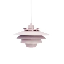Dyberg Larsen lámpara colgante Ejka mini, rosa, Ø 30 cm, metal