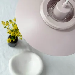 Dyberg Larsen lámpara colgante Ejka mini, rosa, Ø 30 cm, metal