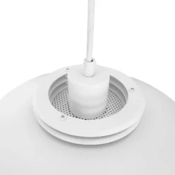 Dyberg Larsen lámpara colgante Ejka mini, blanca, Ø 30 cm, metal